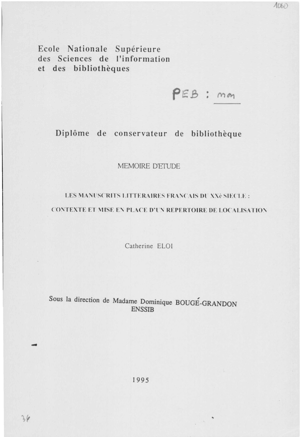 Manuscrits Littéraires Français Du Xxè Siècle