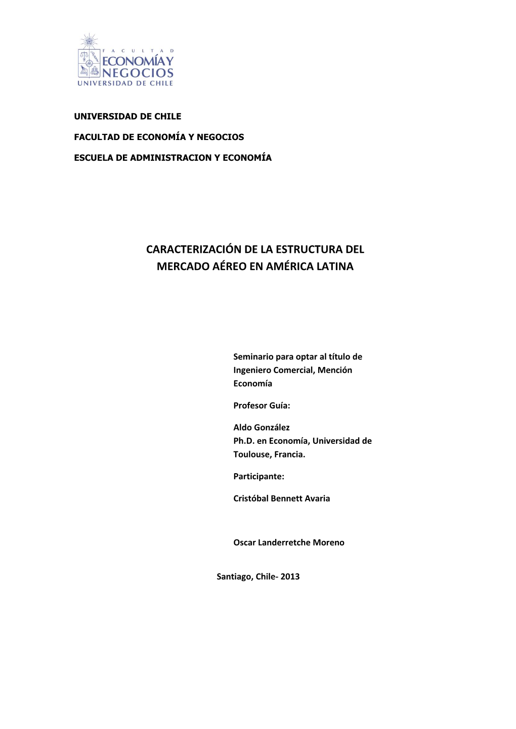 Caracterización De La Estructura Del Mercado Aéreo En América Latina