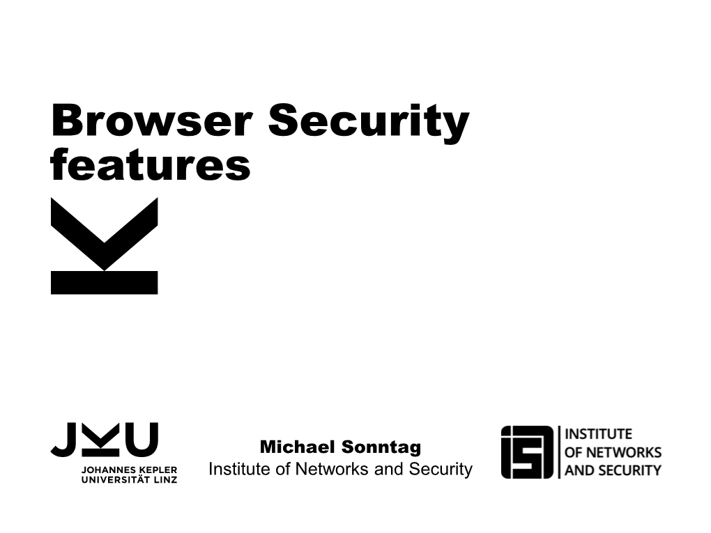 Browser Security Features