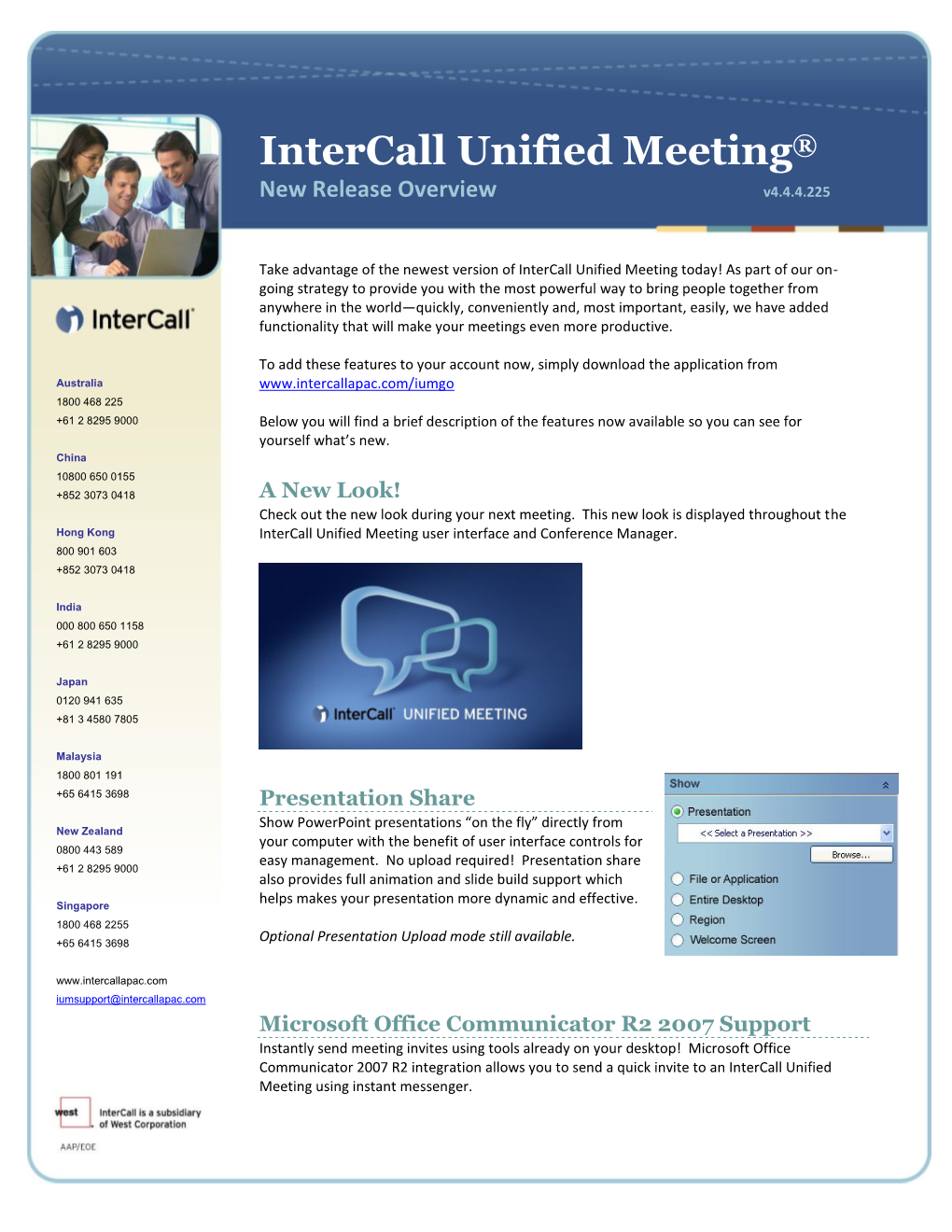 Intercall Overview