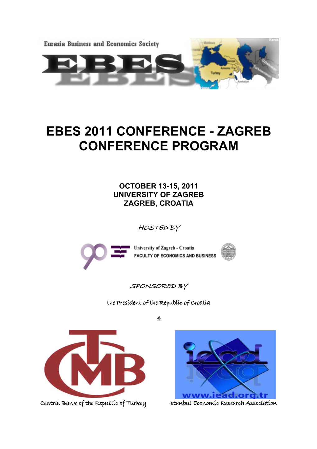 Ebes 2011 Conference - Zagreb Conference Program