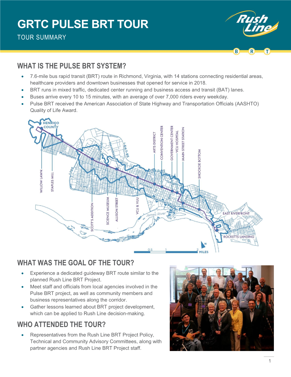 Grtc Pulse Brt Tour Tour Summary