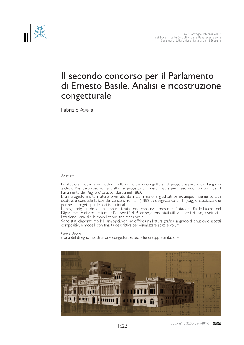 Il Secondo Concorso Per Il Parlamento Di Ernesto Basile. Analisi E Ricostruzione Congetturale