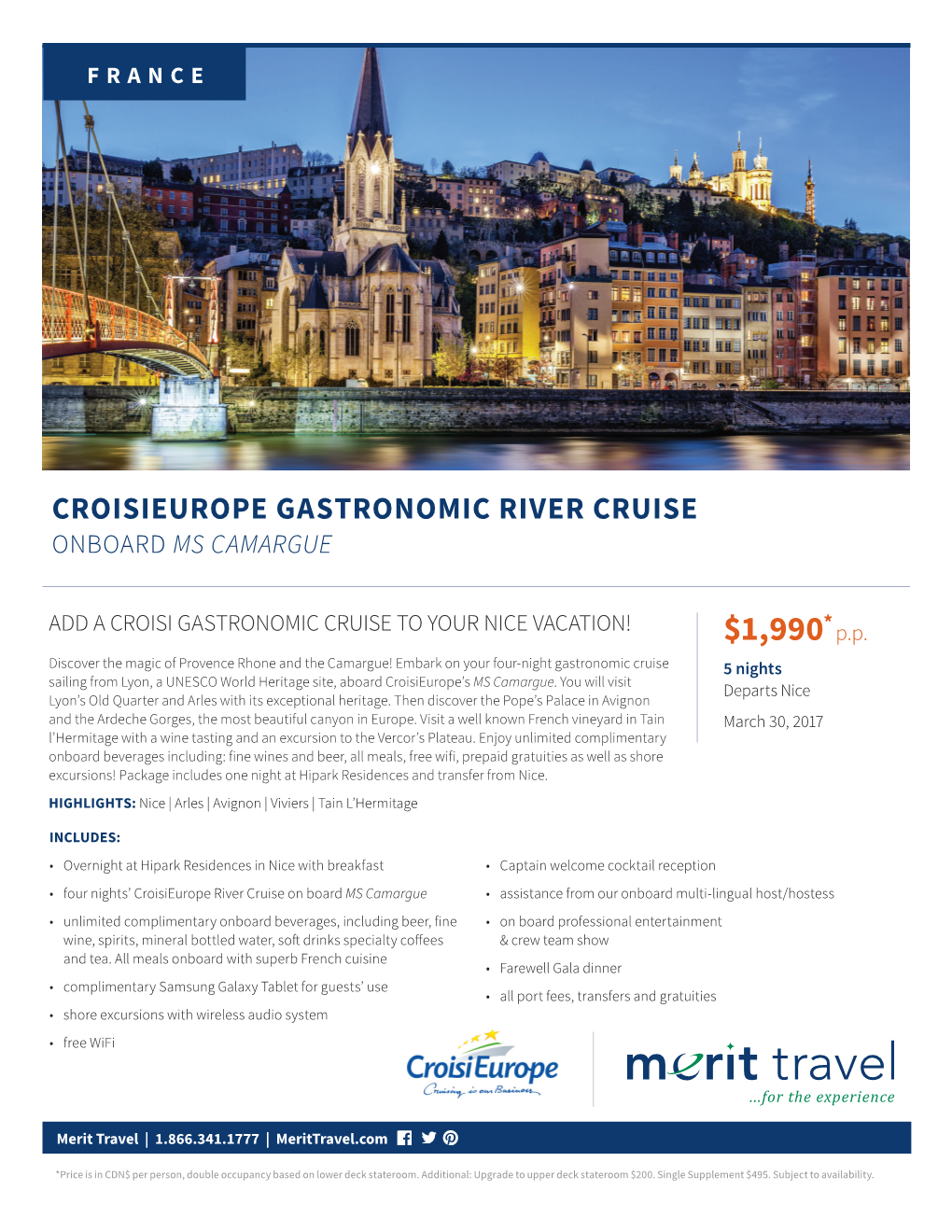 2017-Croisieurope Gastronomic Cruise-France.Indd