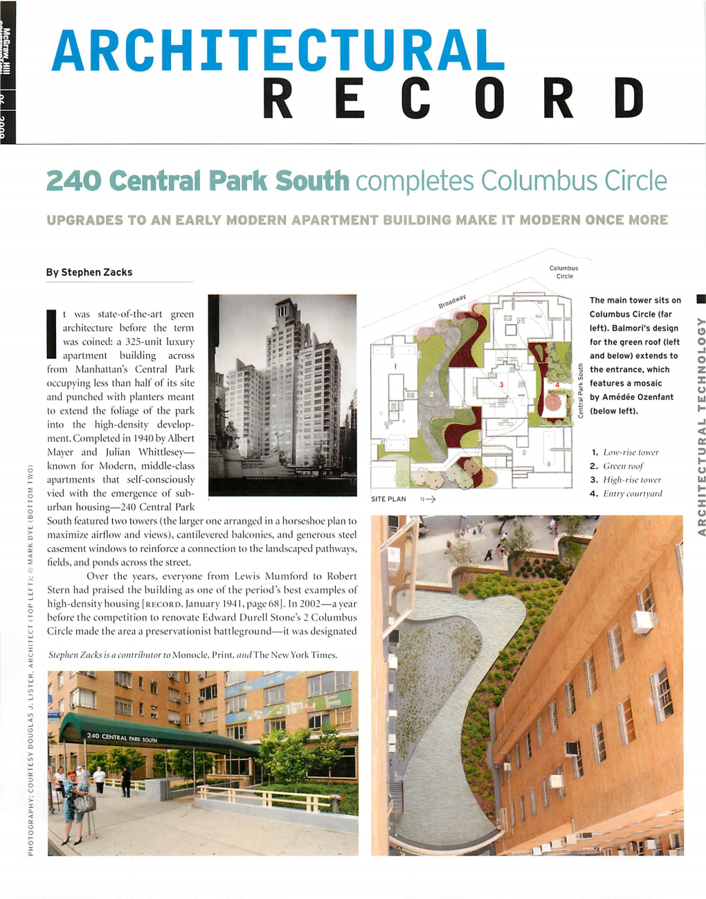 ARCHITECTURAL I RECORD I 240 Central Park South Completes Columbus Circle