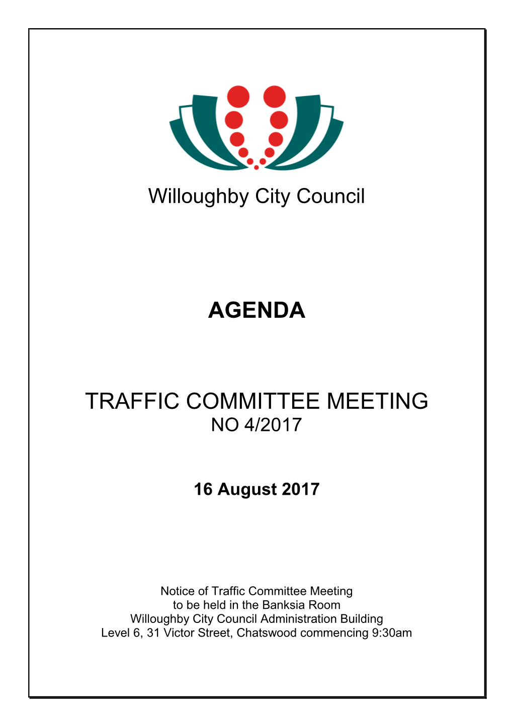Agenda Traffic Committee Meeting
