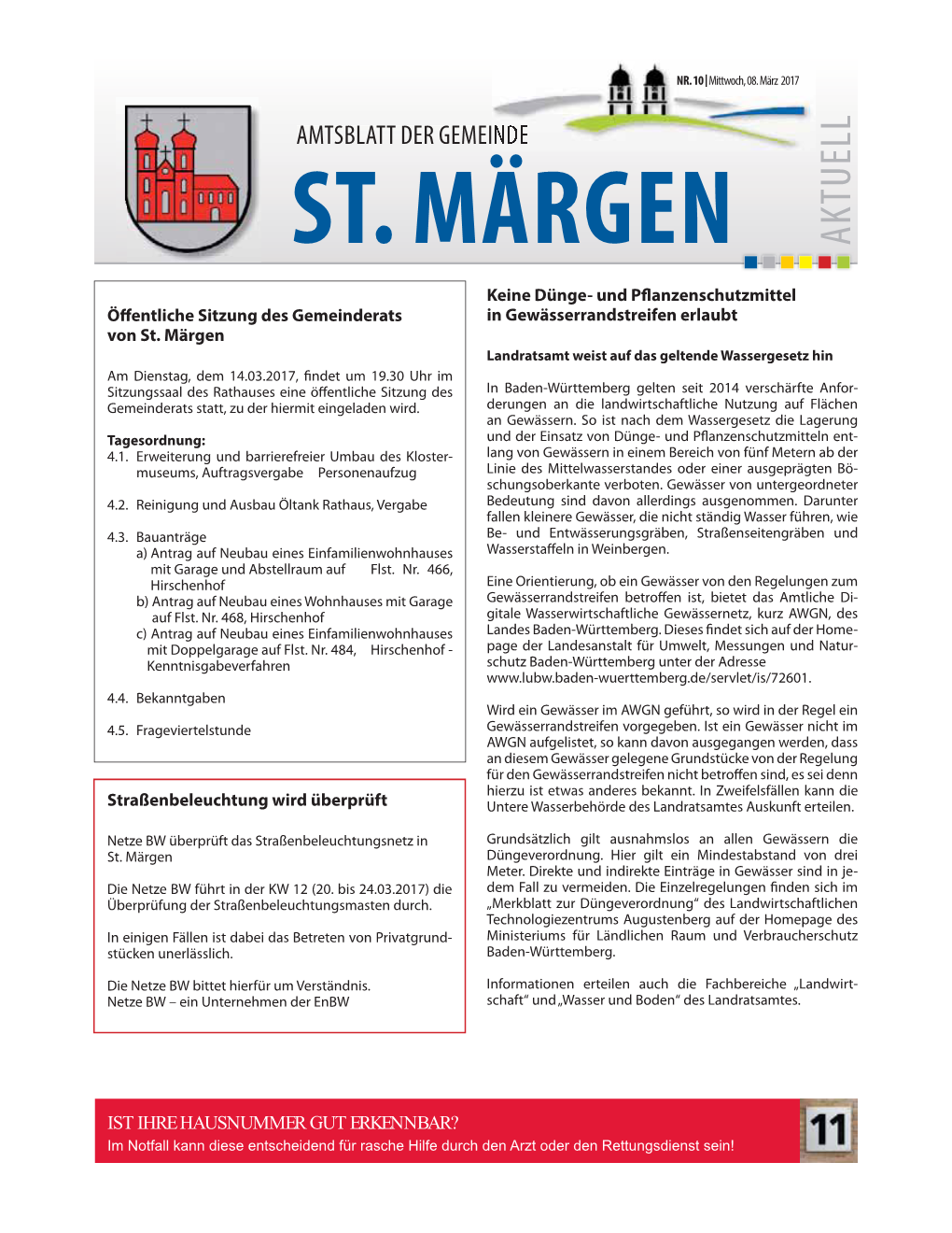St. Märgen Öff Netze BW–Ein Unternehmen Derenbw Um Die Netze BW Bittet Hierfür Verständnis
