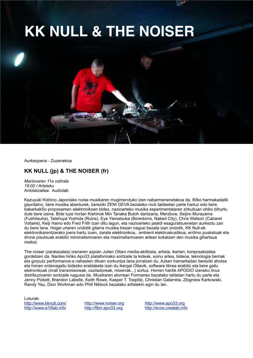 Kk Null & the Noiser