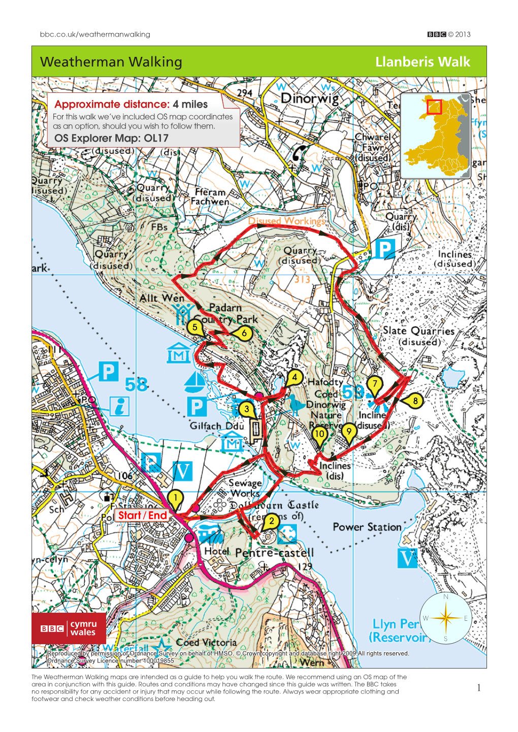 Weatherman Walking Llanberis Walk