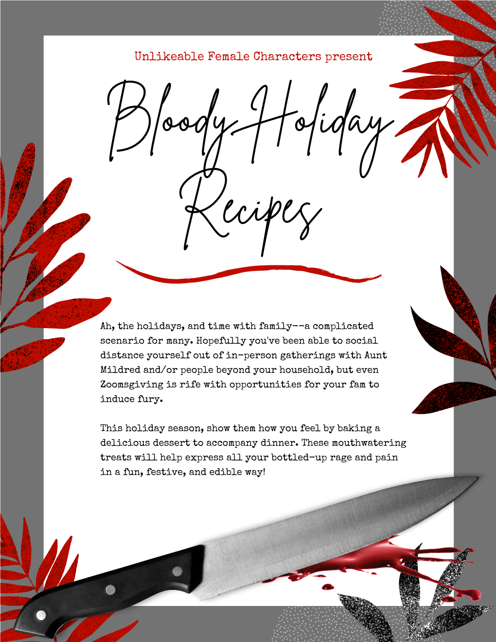 Bloody Holiday Recipes