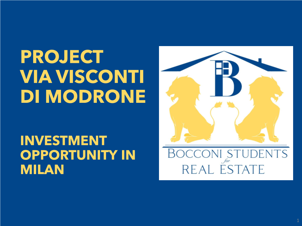 Project Via Visconti Di Modrone