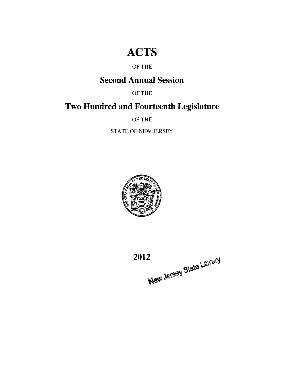 Second Annual Session Two Hundred and Fourteenth Legislature