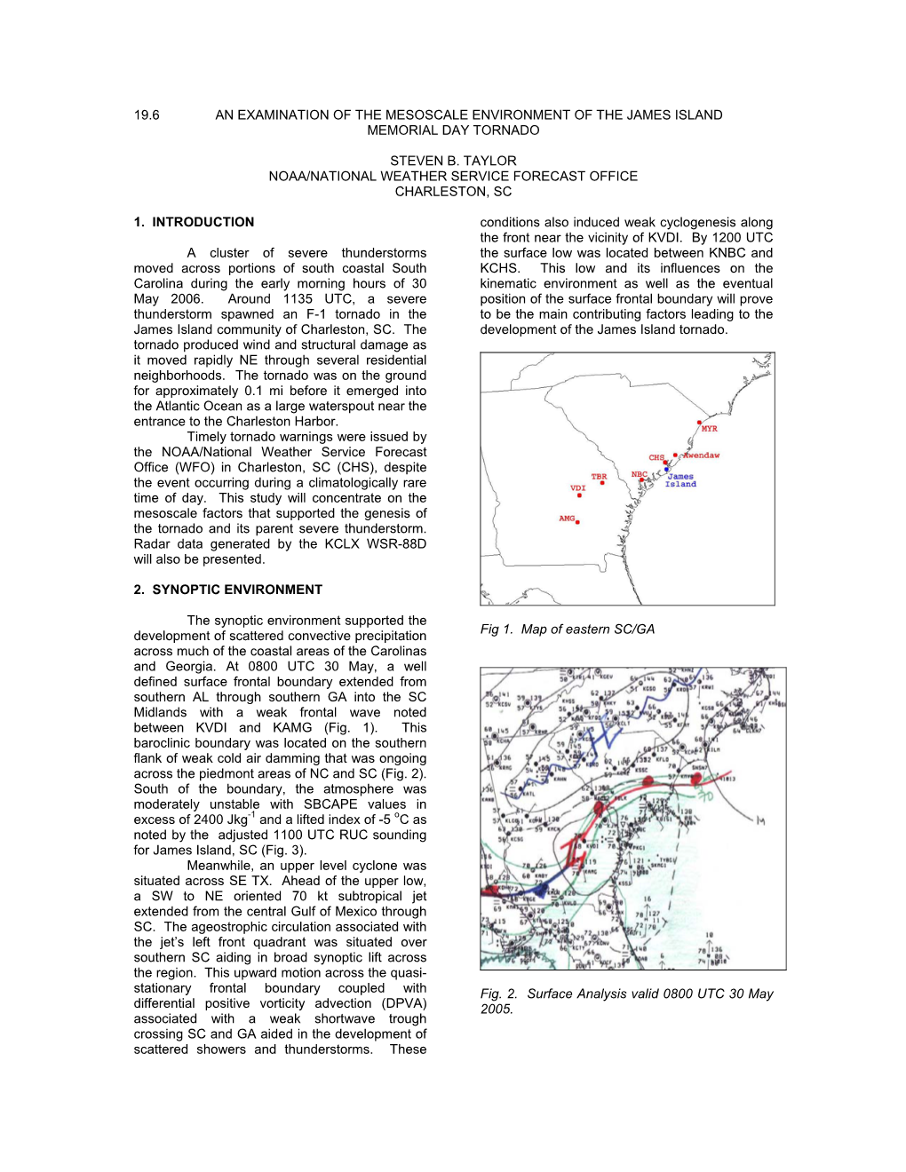 An Examination of the Mesoscale Environment of the James Island Memorial Day Tornado