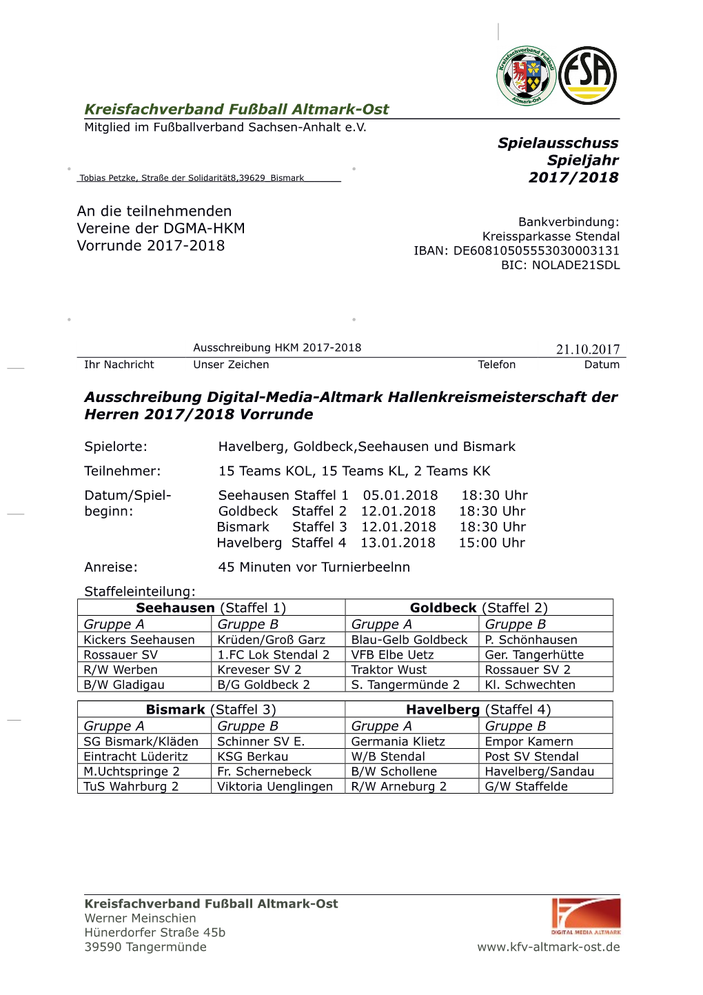 Mustervorlage KFV Altmark-Ost