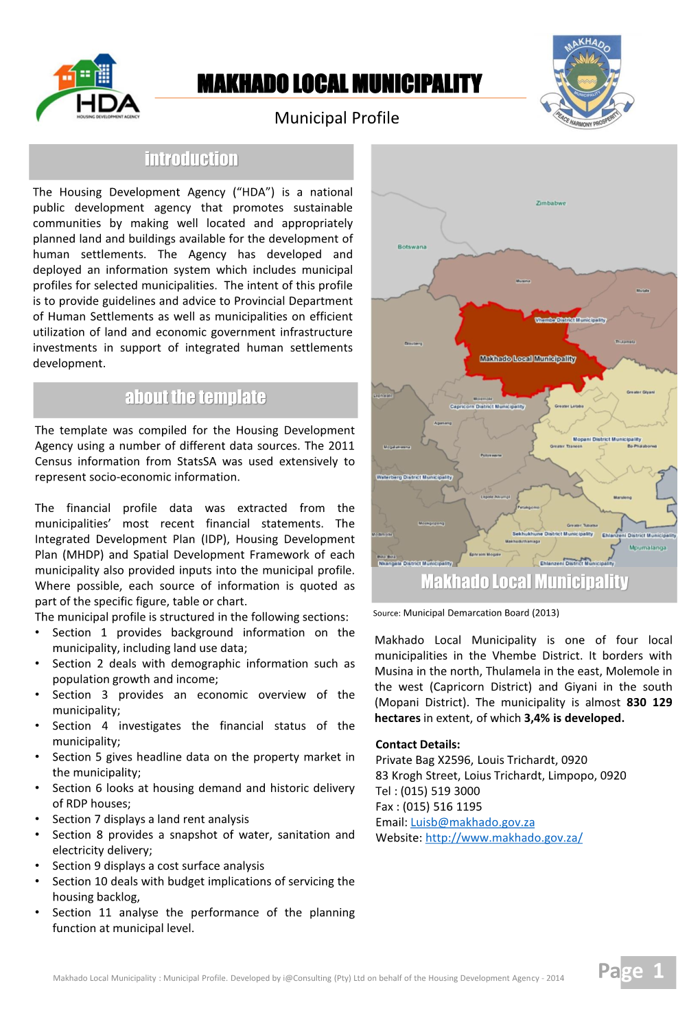 MAKHADO LOCAL MUNICIPALITY Page 1