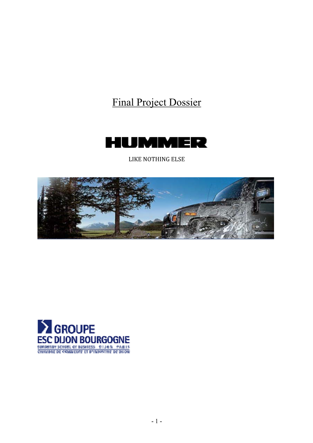 Final Project Dossier