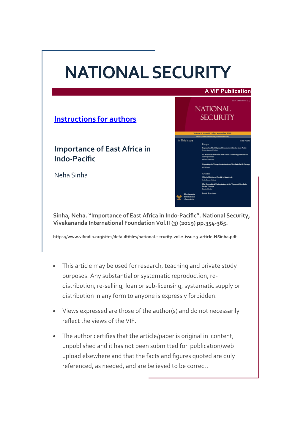 National Security