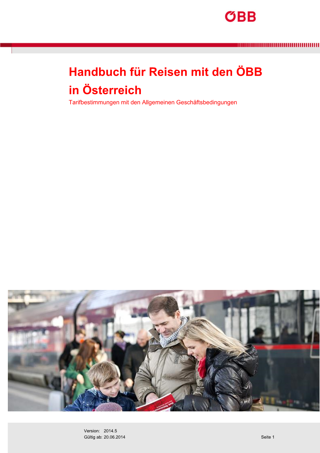 Handbuch Für Reisen Mit Der ÖBB in Österreich
