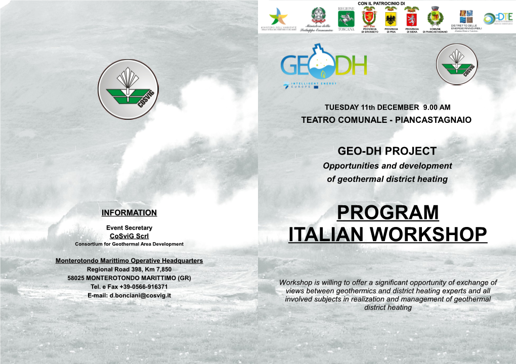 Program Italian Workshop