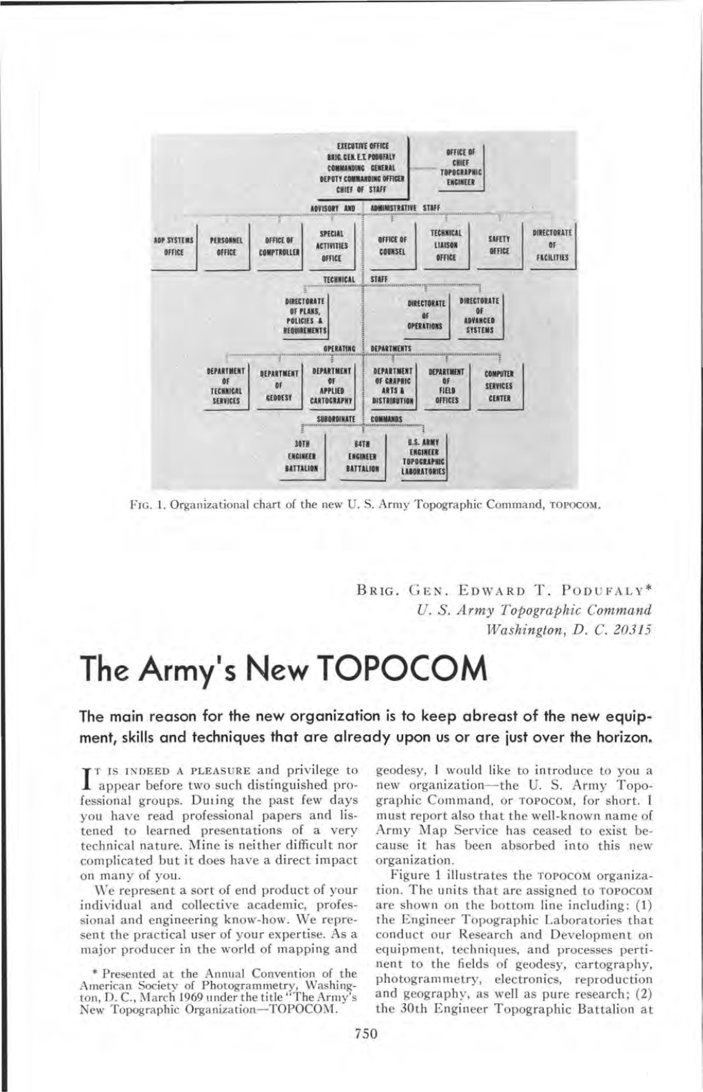 The Army's New TOPOCOM