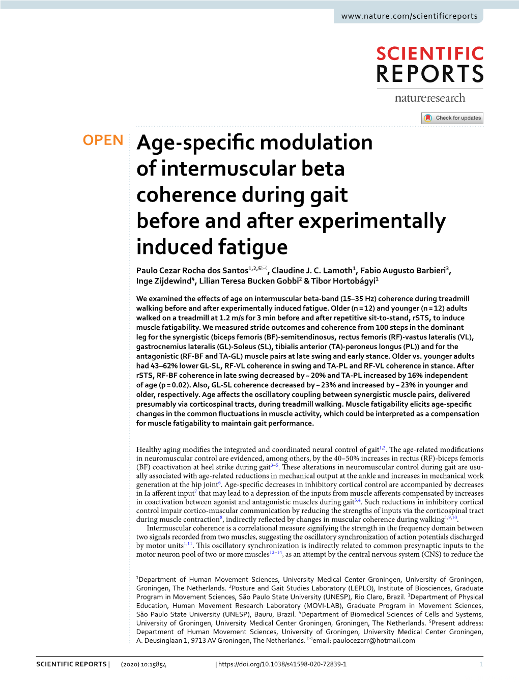 Age-Specific Modulation of Intermuscular Beta Coherence