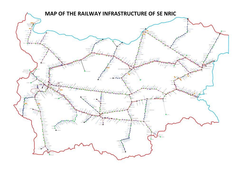 Map of the Railway Infrastructure of Se Nric