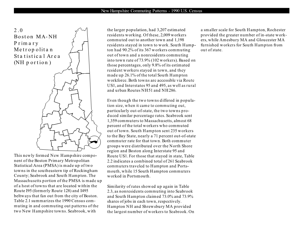 2.0 Boston MA-NH Primary Metropolitan Statistical Area