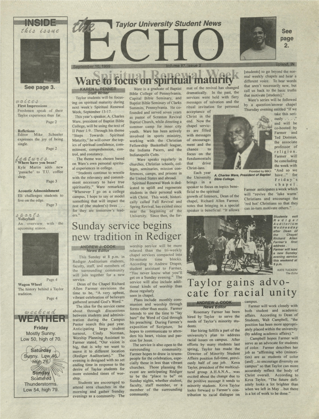 The Echo: September 10, 1999