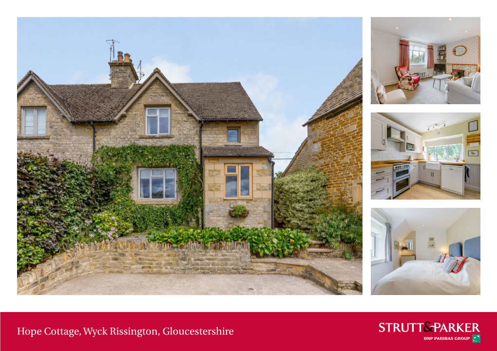 Hope Cottage, Wyck Rissington, Gloucestershire Hope Cottage Attached to the Cottage Is a Utility Room