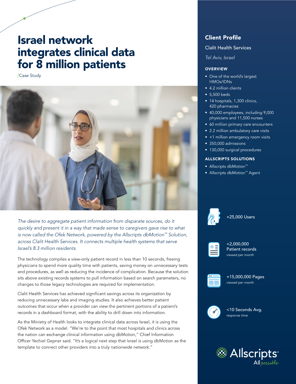 Israel Network Integrates Clinical Data for 8 Million Patients
