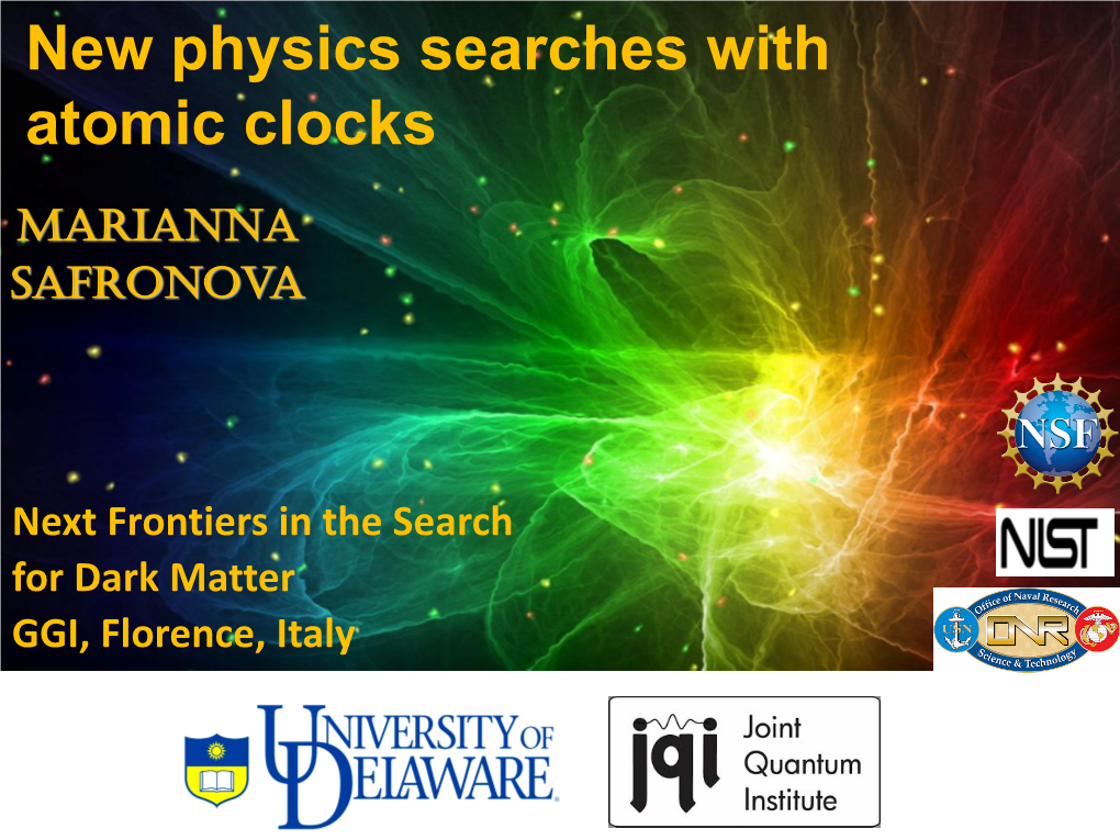 New Physics Searches with Atomic Clocks