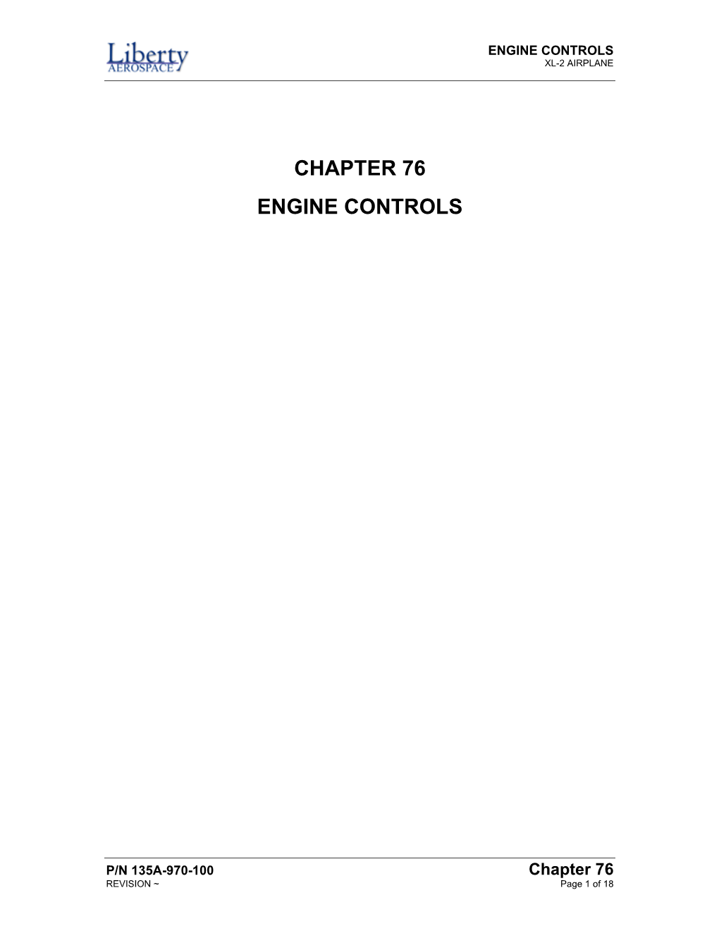 Chapter 76 Engine Controls
