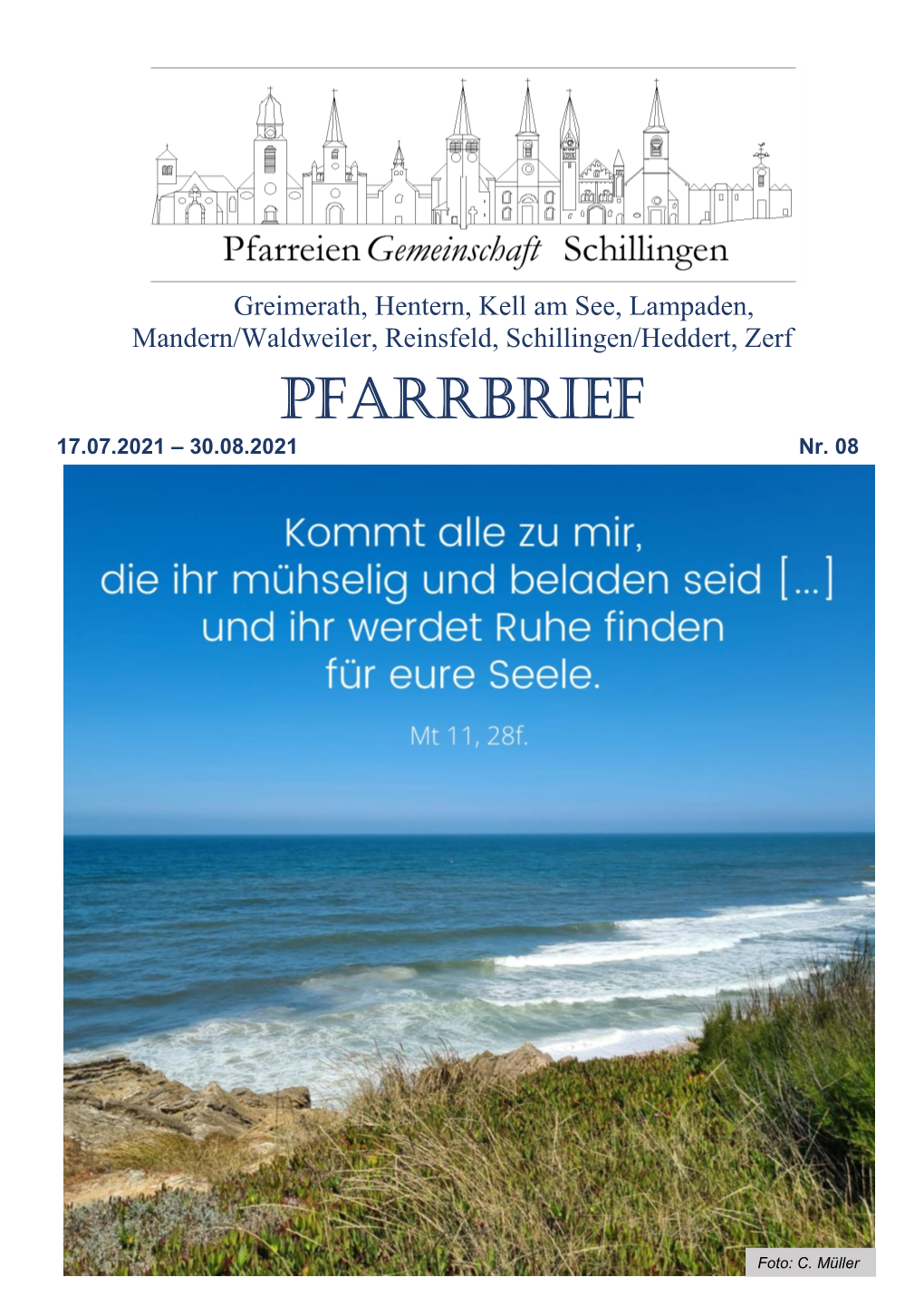 Pfarrbrief 17.07.2021 – 30.08.2021 Nr