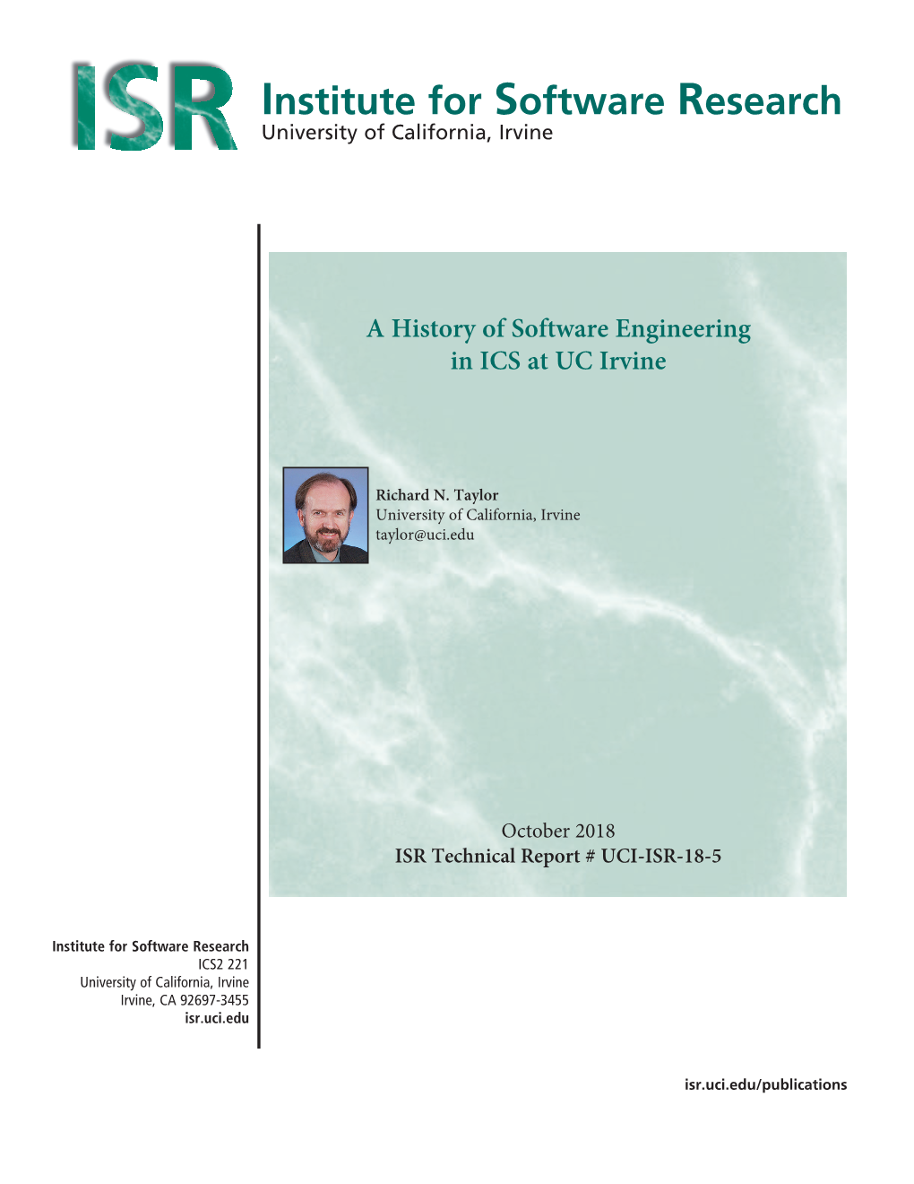 A History of Software Engineering in ICS at UC Irvine