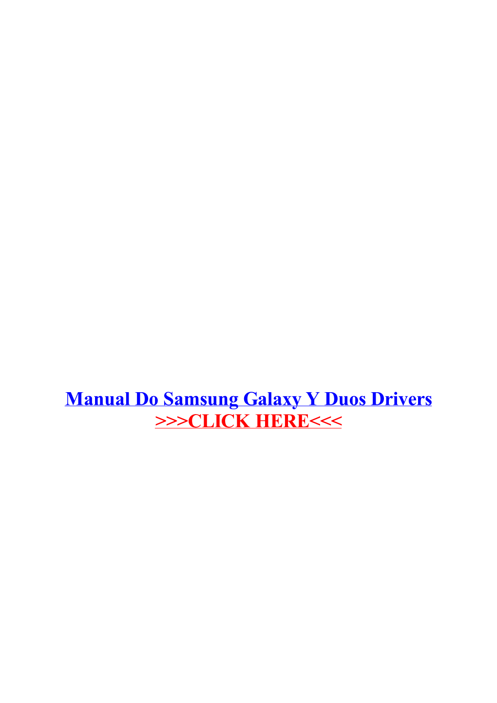 Manual Do Samsung Galaxy Y Duos Drivers.Pdf