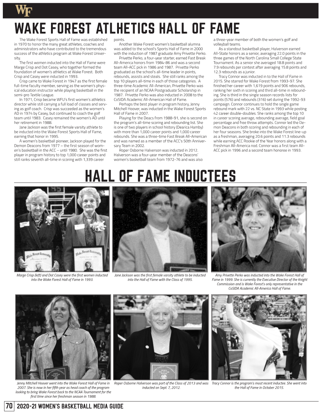 Hall of Fame Inductees