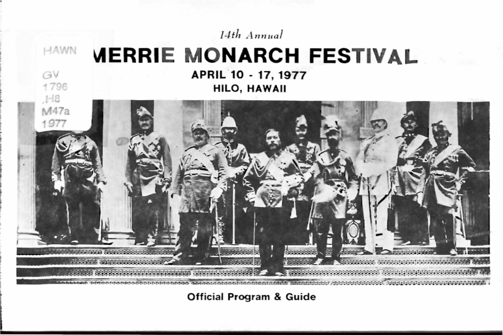 M Narch Festival April 10 - 17, 1977 Hilo, Hawaii