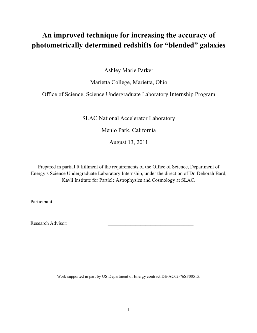 An Improved Technique for Increasing the Accuracy of Photometrically Determined Redshifts