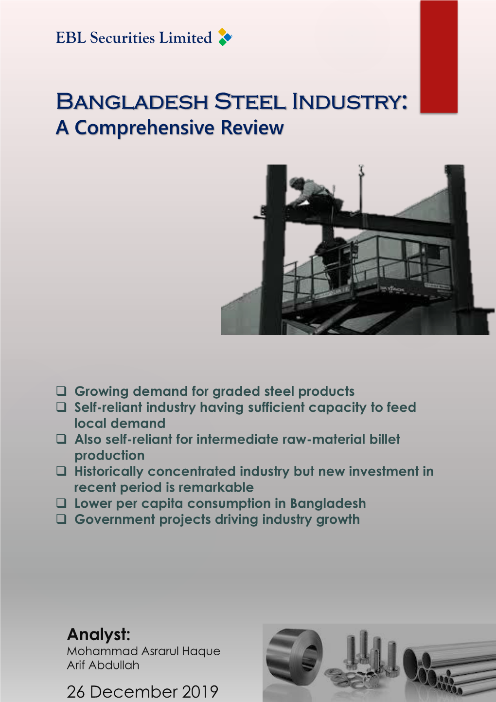 Bangladesh Steel Industry: a Comprehensive Review