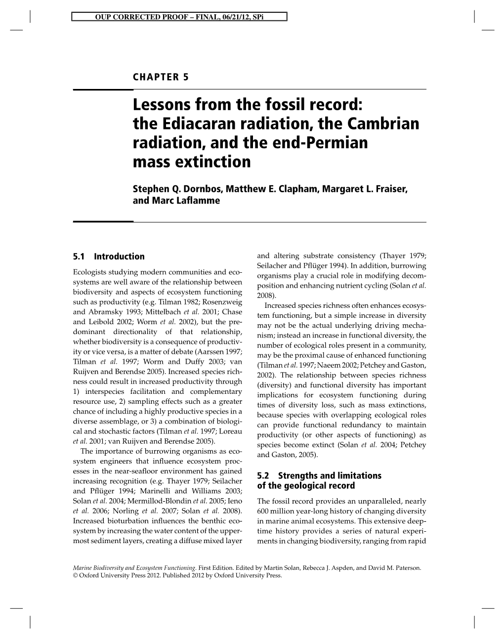 Lessons from the Fossil Record: the Ediacaran Radiation, the Cambrian Radiation, and the End-Permian Mass Extinction