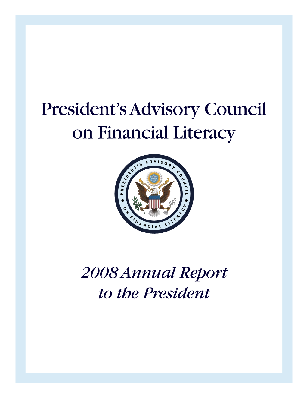 President's Advisory Council on Financial Literacy