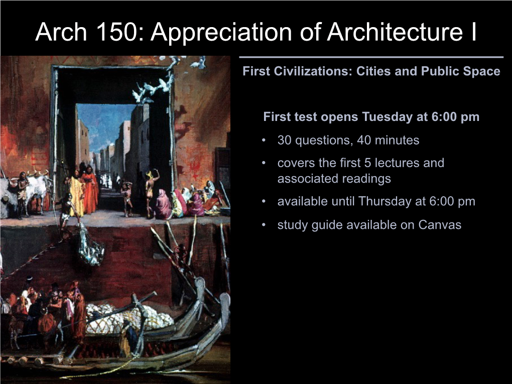 First Civilizations: Cities and Public Space