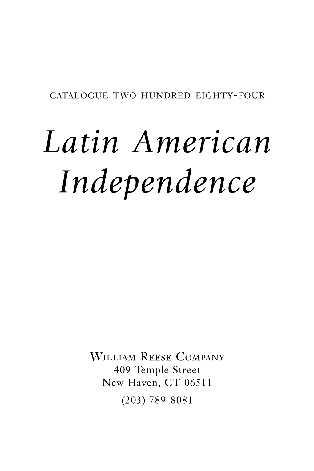 Latin American Independence