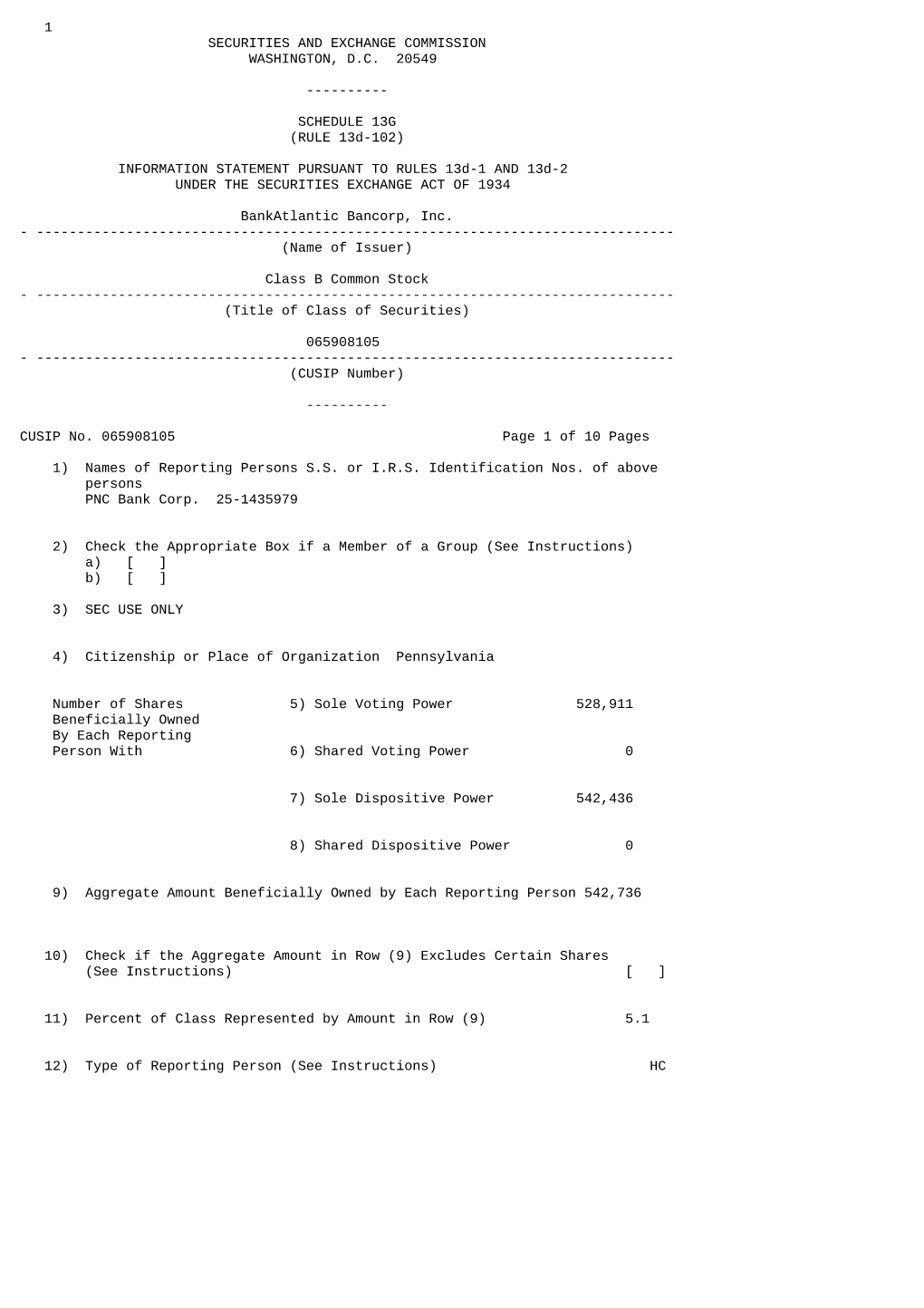 SCHEDULE 13G (RULE 13D-102)