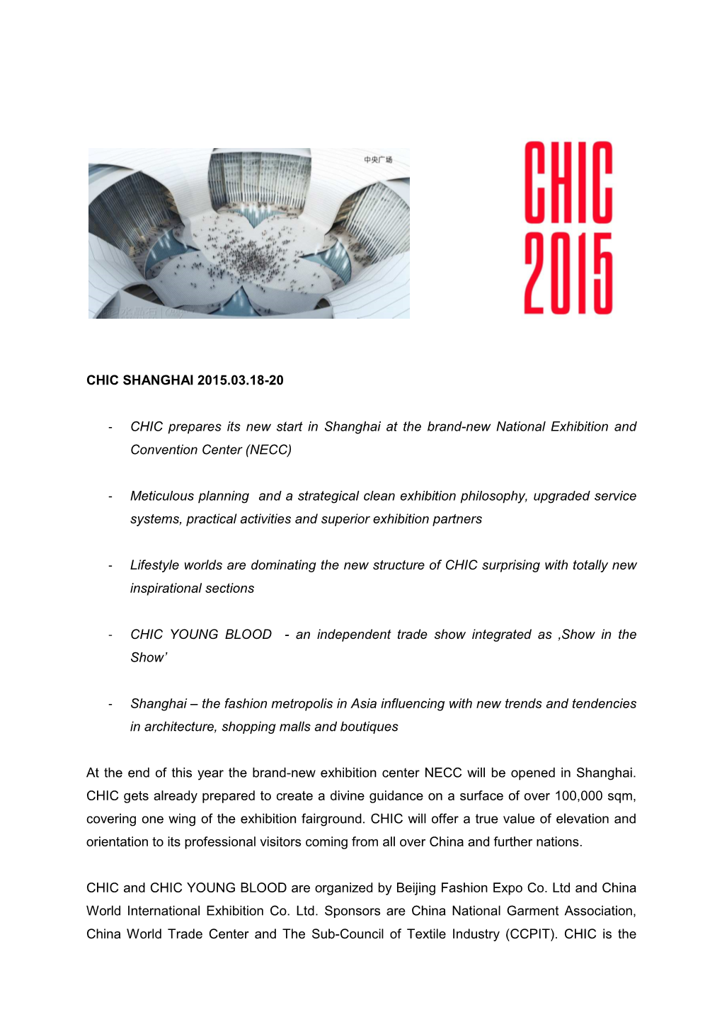 Chic Shanghai 2015.03.18-20