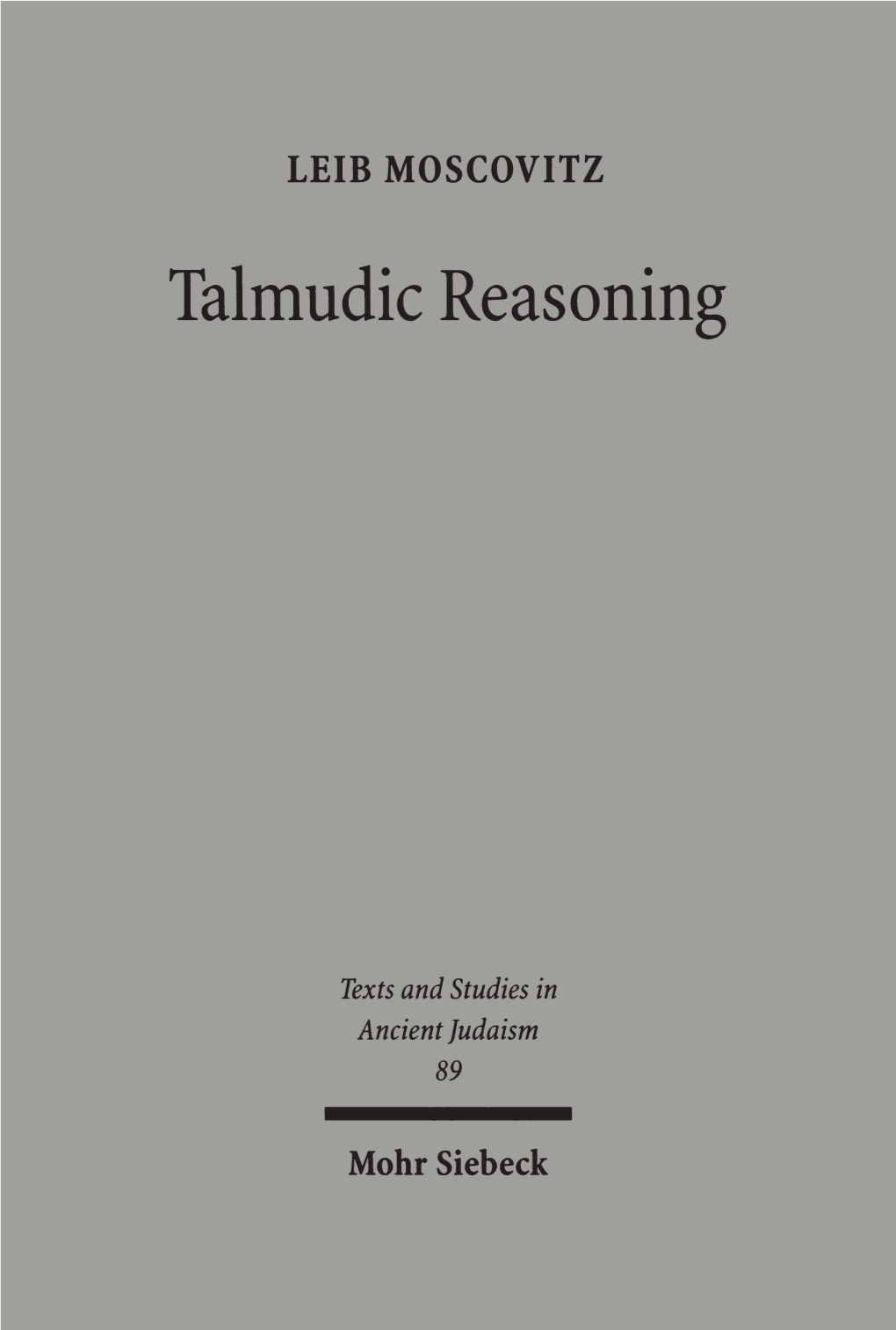 Talmudic Reasoning