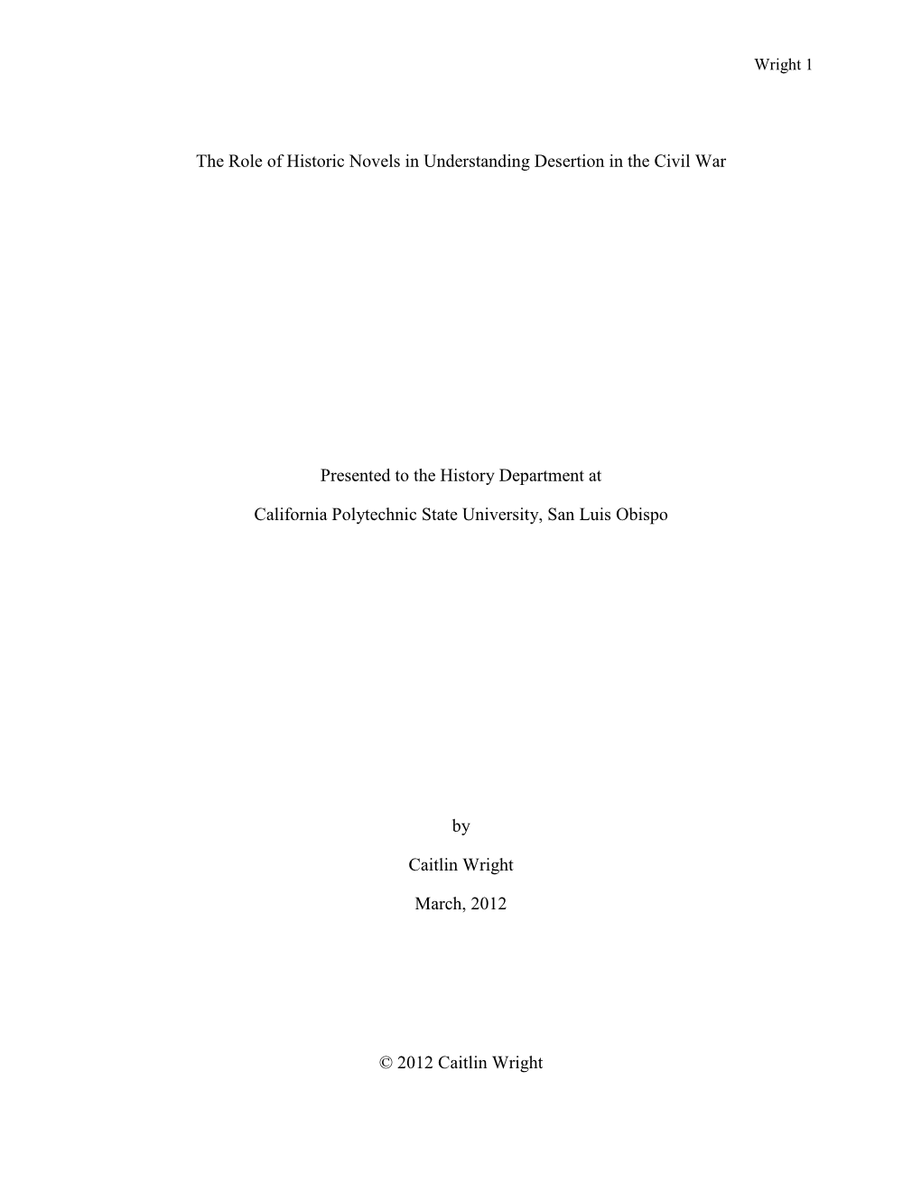 The Role of Historic Novels in Understanding Desertion in the Civil War