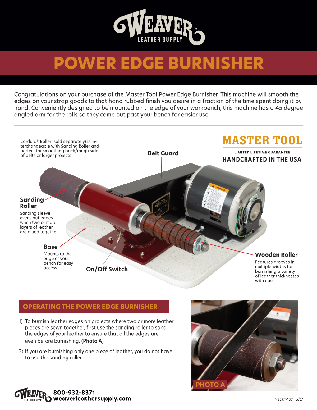 Power Edge Burnisher