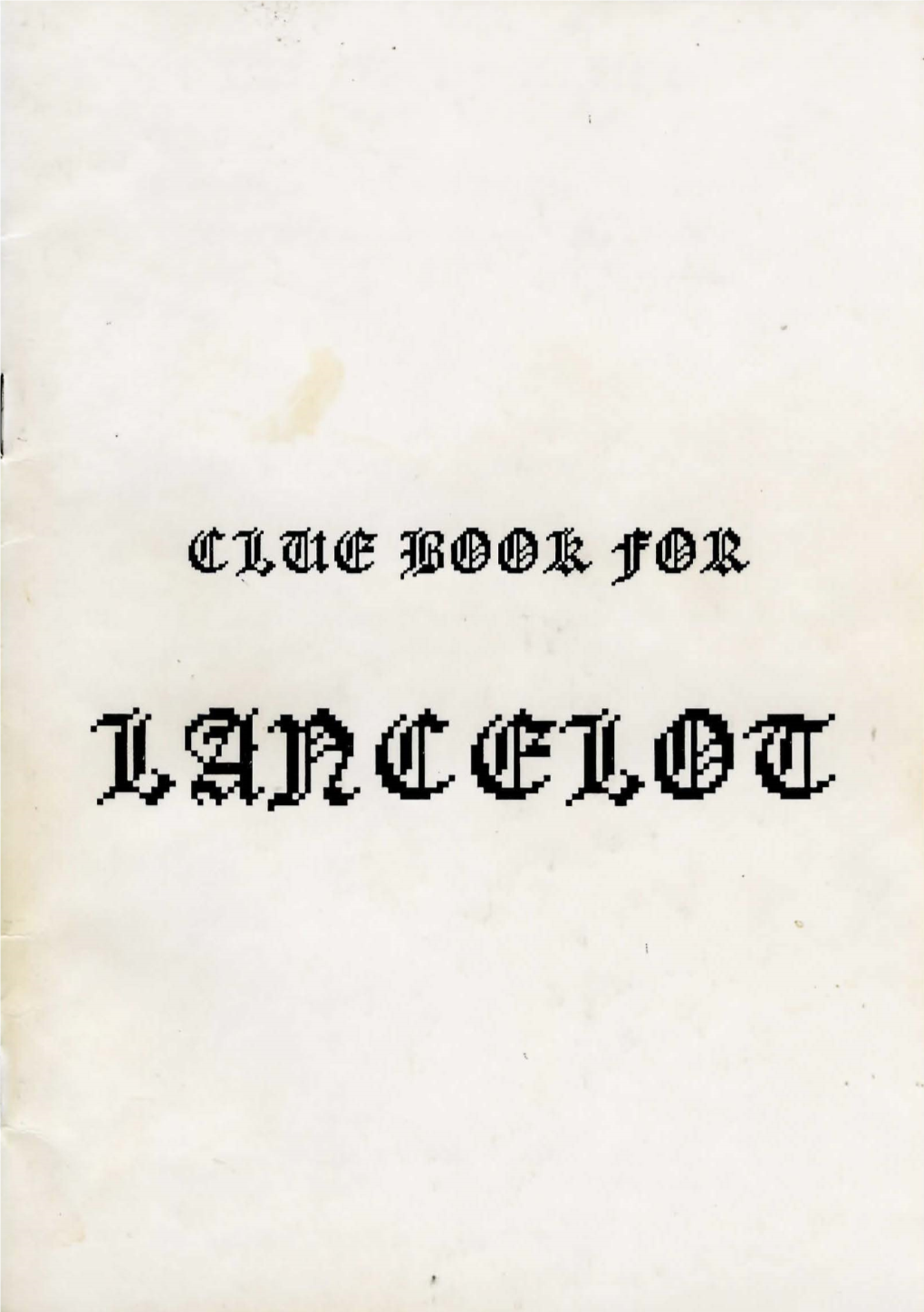 Lancelot-Cluebook