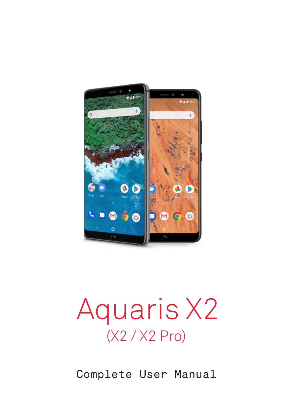 Aquaris X2 X2 Pro Complete User Manual